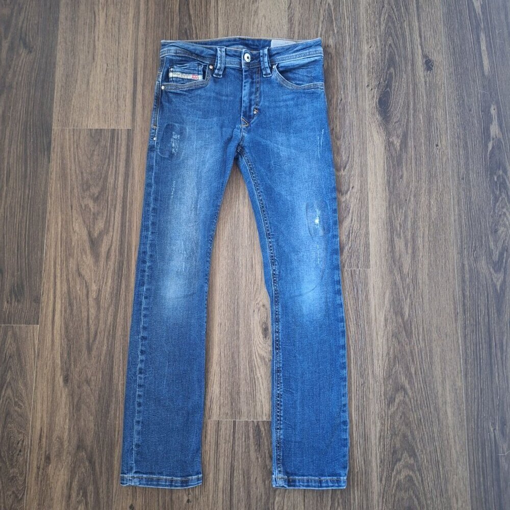 💙 Diesel Girls Stretch Denim Jeans Size 8 Comfy Casual